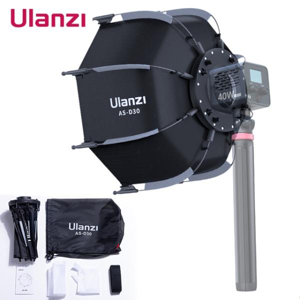 Ulanzi-ポータブル折りたたみ傘,ミニフック,ハニカム,lt028,40w cob,AS-D30...