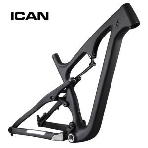 Icanbikes-フルサスペンションスノーバイクフレーム,26er,200x51,リアショック,120mm,サイズsn04,16 18 20｜ichi-shop