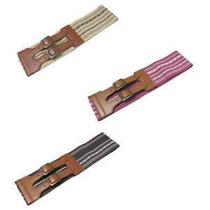 紳士用ベルト角帯 簡単着用綿献上柄帯にダブルバッ...の商品画像