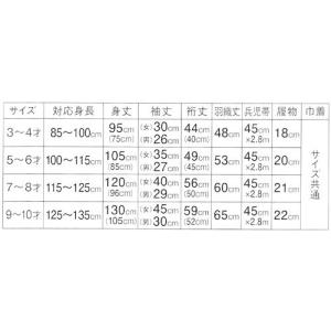 子供着物 アンサンブル 黄緑羽織/黄色着物 5...の詳細画像4