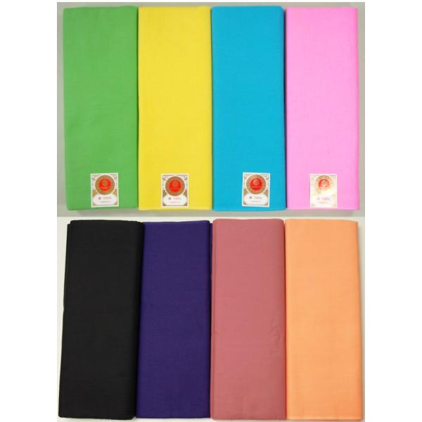 カラー新モス(新毛斯)8色　黄緑色、黄色、青色、ピンク、黒、紫、紅梅、オレンジ、灰色　　一反10m　...