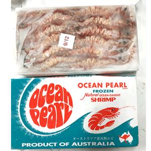 天然海老 有頭タイガー 9/12サイズ 1.5kg 18-20cm  (約45g×約33尾)