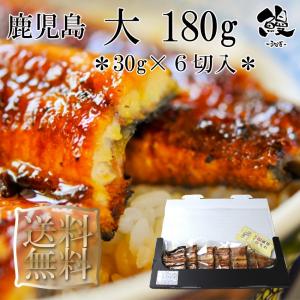 うなぎ蒲焼 6切カット 大 180g 御歳暮 ギフト プレゼント 送料無料 鹿児島産 鰻