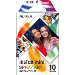 フジフイルム インスタントカラーフィルム instax mini スプレーアート 10枚入