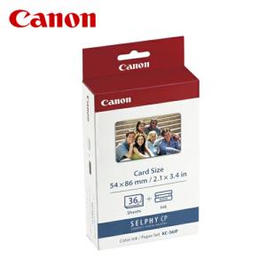 Canon/キャノン セルフィー専用 カラーインク ペーパーセット『カードサイズ・36枚』＜KC-36IP＞純正品*インクシートセット*送料無料｜ichiban-air