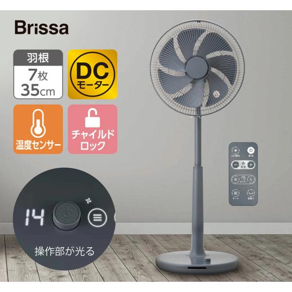 35cm DCハイポジションファン DCモーター 7枚羽根 温度センサー C:NET シィー・ネット...