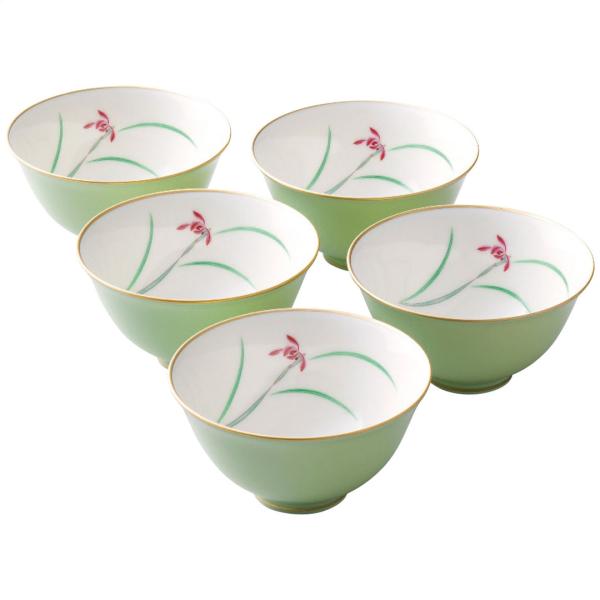 らん 湯呑揃 ギフト プレゼント 贈り物 贈呈 ご褒美 香蘭社