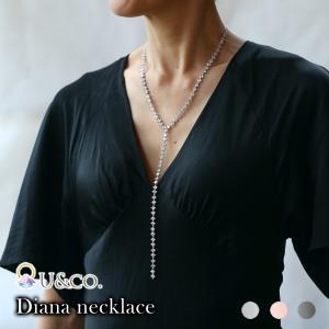 ネックレス Diana necklace アクセサリー コスチュームジュエリー キュービックジルコニア ジルコニア ガラスコーティング済み U&co. ユーアンドコー｜ichibankanshop