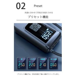 ポータブルエアコンプレッサー コードレス 充電...の詳細画像5
