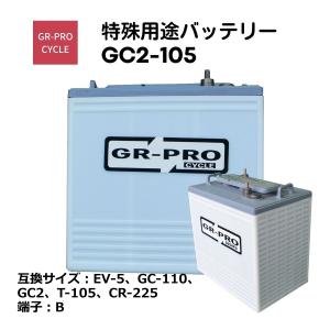 GR-PRO CYCLE 特殊用途バッテリー 交換用バッテリー 高所作業車 スイーパー スクラバー 小型電動車 BROAD GC2 GC2-105｜ichibankanshop