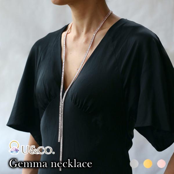 ネックレス Gemma necklace アクセサリー コスチュームジュエリー キュービックジルコニ...