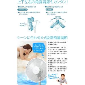 扇風機 リビング扇風機 5枚羽根 30cm D...の詳細画像2