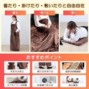 脚入れヒーター 着るだんぼくん 動ける電気毛布...の詳細画像4
