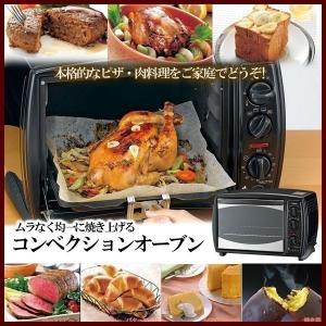 コンベクションオーブン TWINBIRD ツインバード TS-4118B ブラック ムラなく均一に焼き上げる 本格的なピザ 肉料理に
