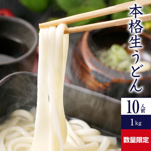 手延べうどん 「数量限定 本格生うどん」 1kg 半生麺 かも川 かも手の麺 かも手うどん ポイント...