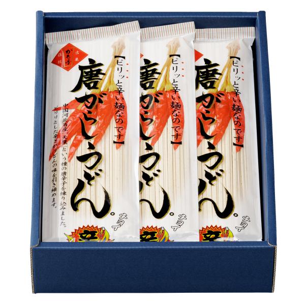 手延べうどん 「唐がらしうどん　チョイ辛」 180g×10袋 乾麺 かも川 かも手の麺 かも手うどん...