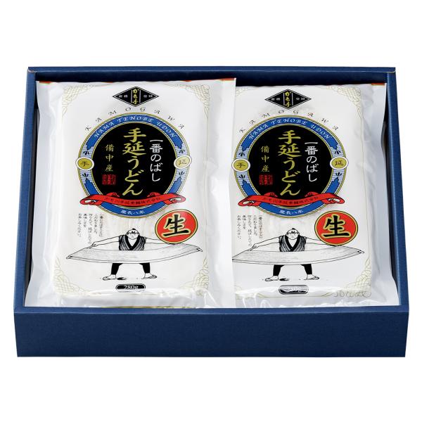 手延べうどん 「一番のばし生手延べうどん」 280g×4袋 半生麺 かも川 かも手の麺 かも手うどん...