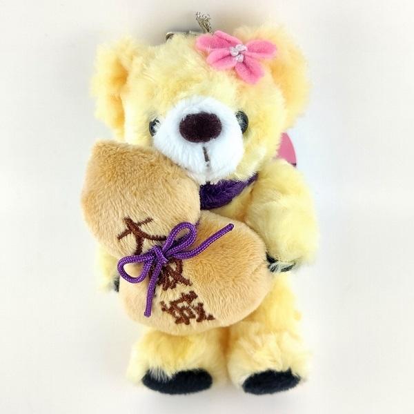 ご当地ベア ぬいぐるみマスコットキーホルダー（大阪城3）　　お土産 関西　くま　クマ　テディベア　プ...