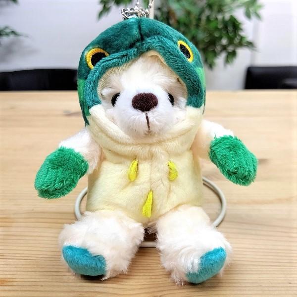 ご当地ベア ぬいぐるみマスコットボールチェーン（滋賀県 琵琶湖 ブラックバス）　　くま クマ テディ...