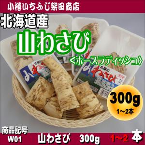 山わさび(生 80g)×3個 北海道産 ヤマワサビ (西洋ワサビ) : 旬 山わさび(生 80g)×3個 北海道産 ヤマワサビ (西洋ワサビ) : 旬
