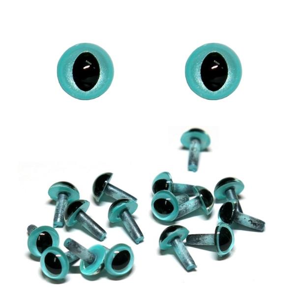 猫目 ブルーパール 7.5mm 30個入り さし目 キャットアイ クリスタルアイ ソリッドアイ