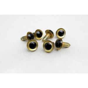 クリスタルアイ 12mm ゴールド （20個入り）