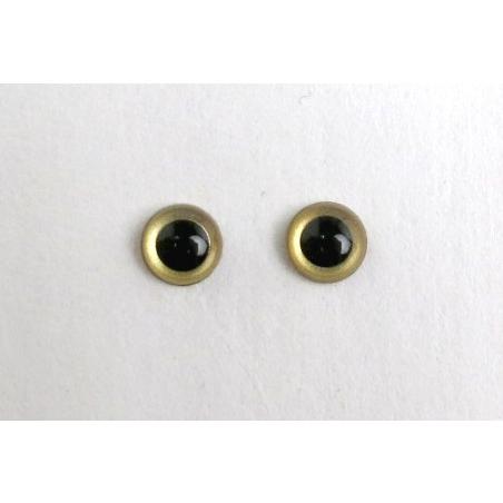 クリスタルアイ 6mm ゴールド （30個入り）