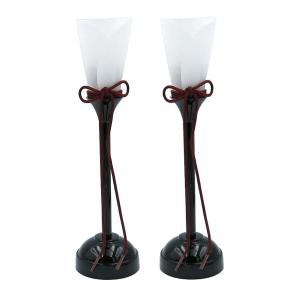 コードレス LED 雪洞/ぼんぼり 18cm 雛道具 屏風 毛氈 菱高三宝