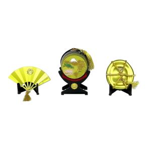 五月人形用 前飾り軍扇 陣笠 120号 2点セット 倉庫管理品 展示品