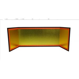 菖蒲屏風 三つ折り 136mm×242mm 屏風 金屏風 びょうぶ 衝立 雛人形 五