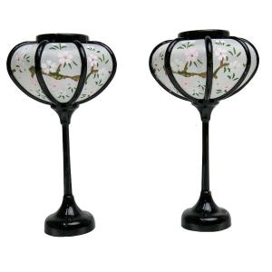 ひな人形用 【 豆雪洞 丸型 18cm 】 ぼんぼり 雛道具 あんどん 明かり