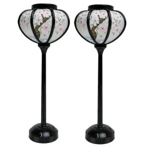 ひな人形用 【 豆雪洞 丸型 18cm 】 ぼんぼり 雛道具 あんどん 明かり