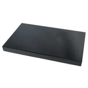 厚台 国産 木製人形台 横18cm×奥12cm×厚2cm 木製黒塗台 黒台 一人台