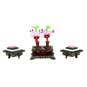 雛道具】P新盛上 菱台三宝 15号 雛人形 雛用 ミニサイズ 雛道具