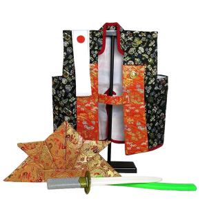 5022 五月人形 軍扇 太鼓 陣笠 コンパクト ミニチュア 三品揃い : いち