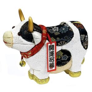 うし 木目込み人形 No.3 白紺        干支 木目込 木目込み