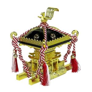 神輿　御輿　置物 ミニお神輿（小）紫紐 神輿 置物 フィギュア お祭り 飾り 縁起物 模型