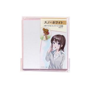 色紙 ミニサイズ（寸松庵）スノーホワイト ピンク 5枚入り