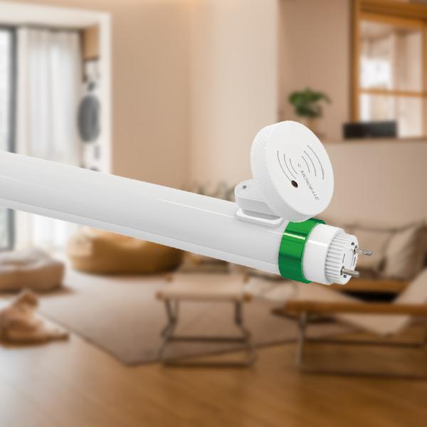 LED蛍光灯 40W型 人感センサー付き 直管 120cm T8 グロー式工事不要 広角 昼白色 1...