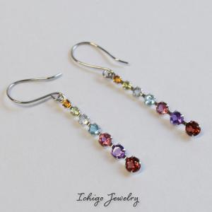 在庫処分】【即日配送】K10マルチカラー馬蹄ピアス アミュレットピアス