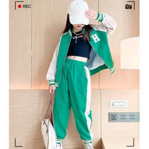キッズ スポーツウェア ピンク 上下セット 女...の詳細画像1