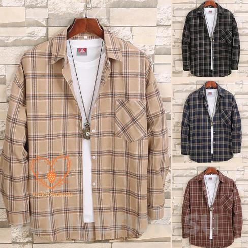 チェックシャツ メンズ シャツ 長袖シャツ カジュアルシャツ タータンチェック 30代 40代 50...