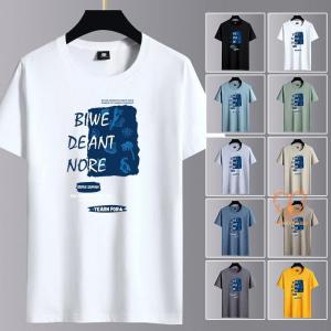 Tシャツ メンズ 半袖 おしゃれ 白Tシャツ ロンT T-shirt スポーツ 半袖tシャツ 配いろ 涼しい カジュアルクルーネック 丸首 プリント 夏 ゆったり トップス