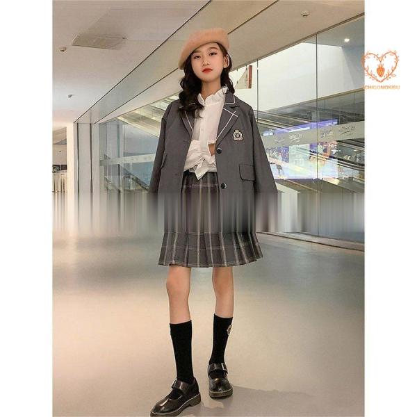 入学式子供服女の子卒園式小学校女子スーツ女の子ブラックフォーマル子供服卒服中学生制服長袖受験面接卒業...