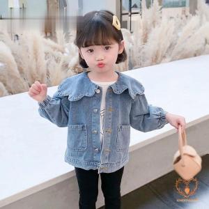 デニムジャケット　女の子　かわいい　アウター　キッズ　春　秋　ジャケット　キッズ 子供服　こども　おしゃれトップス 80 90 100 110 120 130 140 150 160｜ichigonokisu