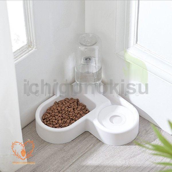 自動給水器 省スペース ホワイト 可愛い ペット 犬 猫 給水器 給水機 給餌器 給餌機 ペット用自...
