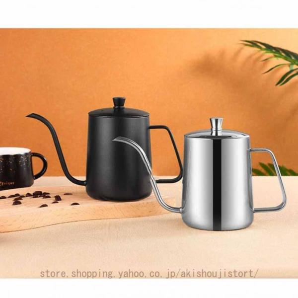 やかん 細口 ケトル ステンレス製 IH対応 おしゃれ ih 湯沸かし ハンドル ティーポット 大容...