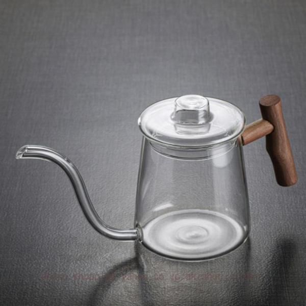 ドリップポット ドリップケトル コーヒーポット ガラス ポット IH対応 コーヒーケトル 直火 ドリ...
