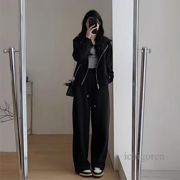 卒業式 服 母 セットアップ レディース 2点セット パンツスーツ フォーマル ゆったり 体型カバー...