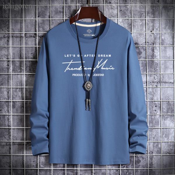 ロンt メンズ 長袖 tシャツ 春 秋 綿100％ カットソー 無地 おしゃれ アメカジ ロゴ入り ...